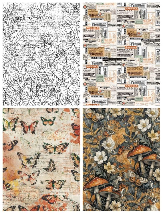 Arden Creative Studio  Wicked Woods 6in x 8in Decoupage Paper