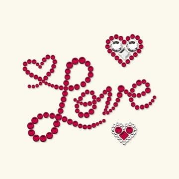 Basic Grey Bling It! Designer Rhinestones, Love - Cherry