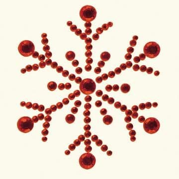Basic Grey Bling It! Designer Rhinestones, Snowflake - Ruby