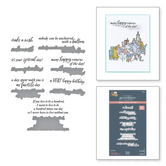 Betterpress Say Cheese Classic Pooh Birthday Collection - A Very Happy Birthday Sentiments