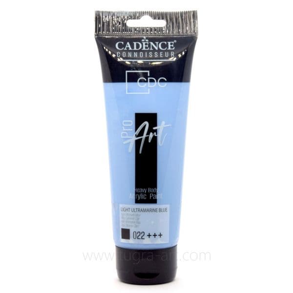 Cadence 120 ml ProArt Heavy Body Acrylic Paint - Light Ultramarine Blue