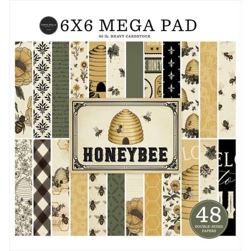 Carta Bella - Honey Bee Double-Sided Cardmakers Mega Paper Pad 6"X6"
