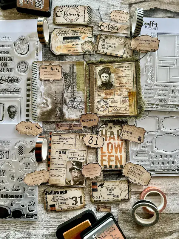 CBT0007-Crafty by Toni A6 Stamp Set Identity Card