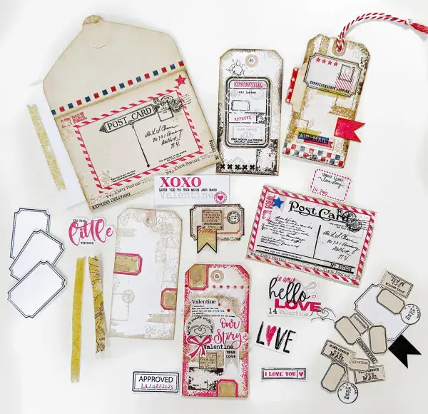 CBT0017-Crafty by Toni  A5 Stamp Set-Love