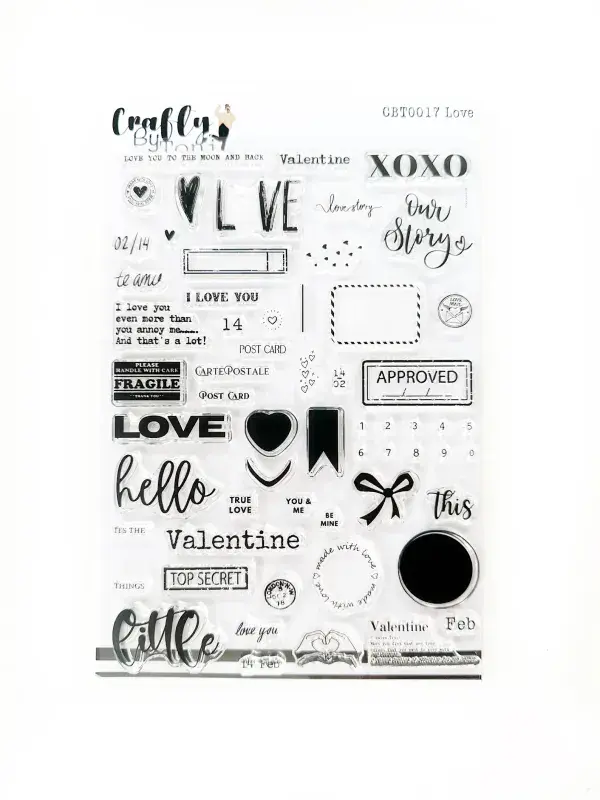CBT0017-Crafty by Toni A5 Stamp Set-Love