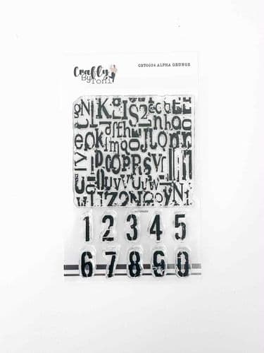CBT0034-Crafty by Toni A6 Stamp SetAlpha Grunge