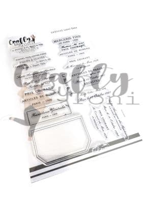 CBT0040-Crafty by Toni A5 Stamp Set - Label Tabs