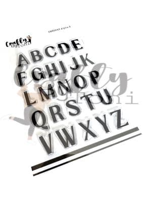 CBT0043-Crafty by Toni A5 Stamp Set - Alpha 2