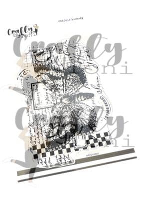 CBT0045 - Crafty by Toni A6 Stamp Set - Butterfly