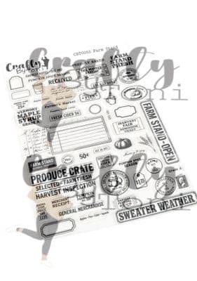 CBT0055-Crafty by Toni  A5 Stamp Set Farm Stand