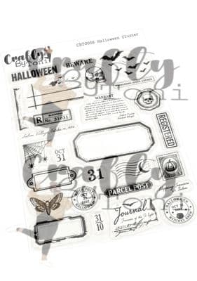 CBT0056- Crafty by Toni A6 Stamp Set - Halloween Cluster