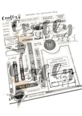 CBT0059-Crafty by Toni  A5 Stamp Set The restricted Wing