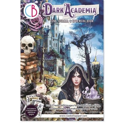 Ciao Bella A4 Junk Journal Ephemera Book (32 sheets) Dark Academia
