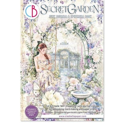 Ciao Bella A4 Junk Journal Ephemera Book (32sheets) Secret Garden