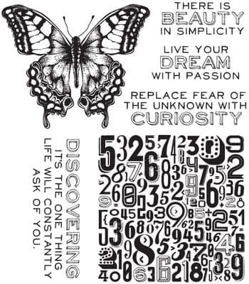 CMS213 Tim Holtz Cling Mounted Stamp Set - Perspective