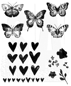 CMS217 Tim Holtz Cling Mounted Stamp Set -  Watercolor