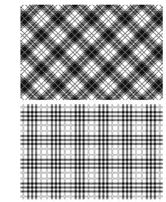 CMS383 Tim Holtz Cling Mounted Stamp Set - Perfect Plaids