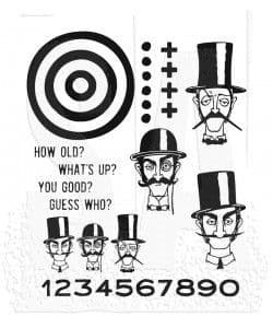 CMS432 Tim Holtz Cling Mounted Stamp Set -  Inquisitive