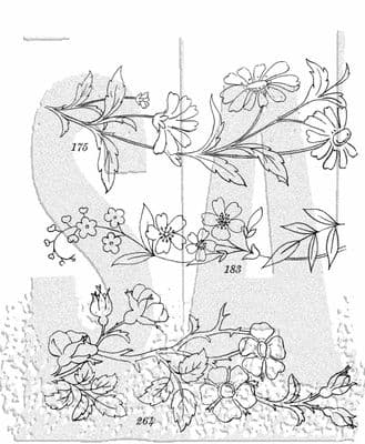 CMS486 Tim Holtz Cling Mounted Stamp Set - Embroidery