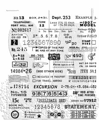 CMS488 Tim Holtz Cling Mounted Stamp Set - Tidbits