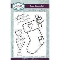 Creative Expressions - 6 in x 4 in Clear Stamp Set - Sweet Stocking By Sam Poole