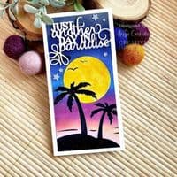 Creative Expressions - 6 in x 6 in Stencil - Palm Trees by Sue Wilson