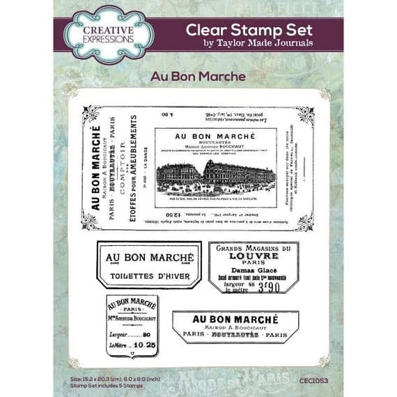 Creative Expressions - Clear Stamp Set by Taylor Made Journals - Au Bon Marche