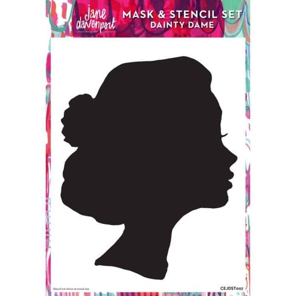 Creative Expressions Jane Davenport Dainty Dame 8 in x 12 in Mask & Stencil Set