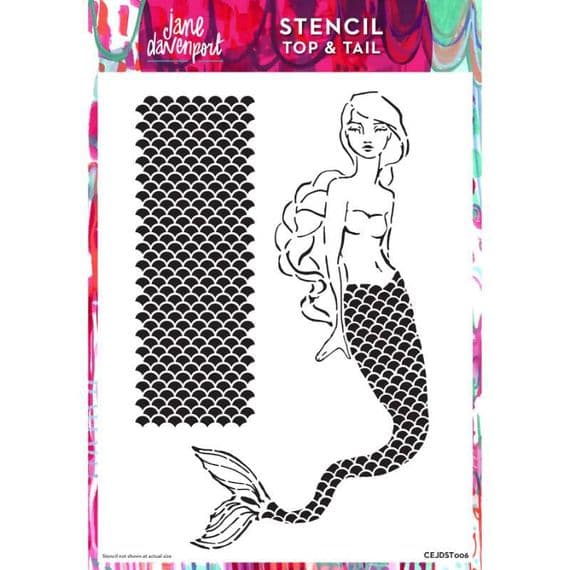 Creative Expressions Jane Davenport Top & Tail 8 in x 12 in Stencil
