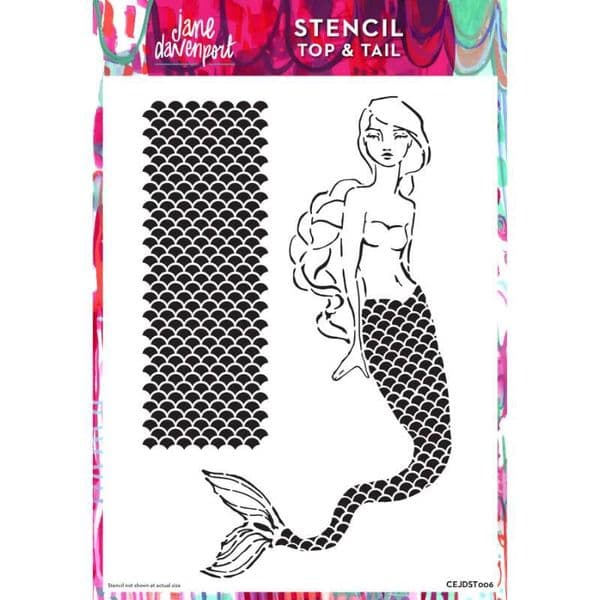 Creative Expressions Jane Davenport Top & Tail 8 in x 12 in Stencil