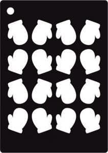 Creative Expressions Mini Stencil - Mittens