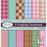Creative Expressions - Paper Pad 8 x 8 - A Gingham Christmas By Sam Poole