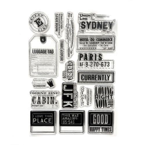 CS408 Elizabeth Craft Designs - Once In A Lifetime Stamps - Travels From The Past 3