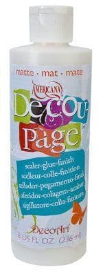 DecoArt Americana Decou-Page Sealer/Glue Matte 8OZ