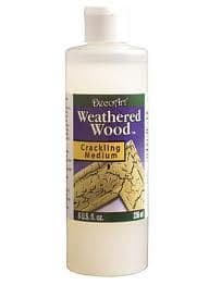 DecoArt Crackling Medium 8oz - Weathered Wood