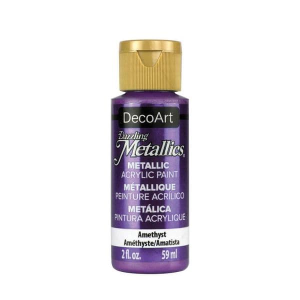 DecoArt Dazzling Metallic Acrylic Paint 2oz - Amethyst