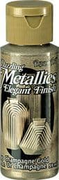 DecoArt Dazzling Metallic Acrylic Paint 2oz - Champagne Gold