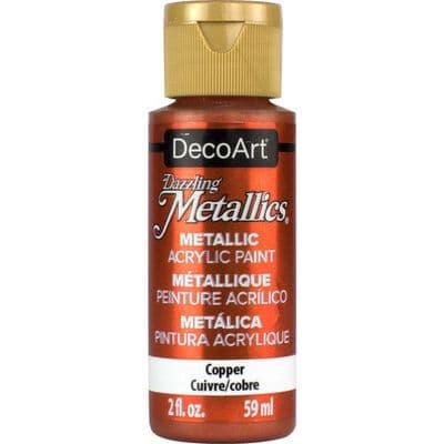 DecoArt Dazzling Metallic Acrylic Paint 2oz - Copper