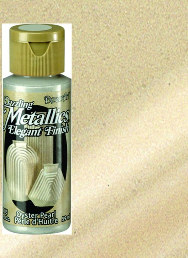 DecoArt Dazzling Metallic Acrylic Paint 2oz - Oyster Pearl