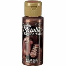 DecoArt Dazzling Metallic Acrylic Paint 2oz - Royal Ruby