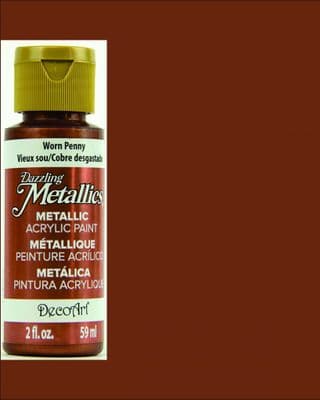 DecoArt Dazzling Metallic Acrylic Paint 2oz - Worn Penny