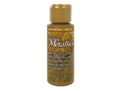 DecoArt Dazzling Metallic Glaze 2oz - Medieval Gold