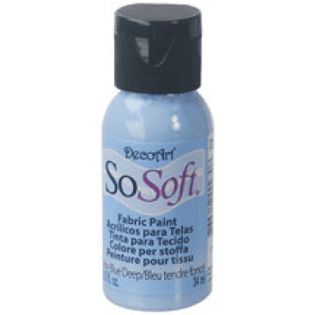 DecoArt SoSoft Fabric Acrylic Paint - Baby Blue Deep
