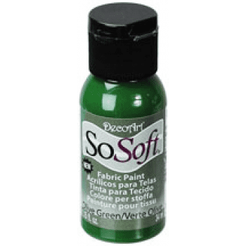 DecoArt SoSoft Fabric Acrylic Paint - Olive Green