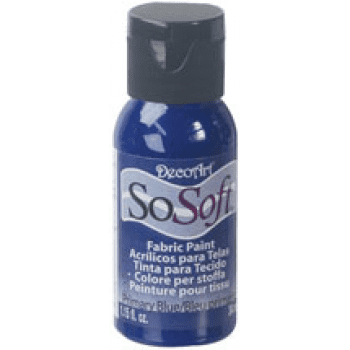 DecoArt SoSoft Fabric Acrylic Paint - Primary Blue