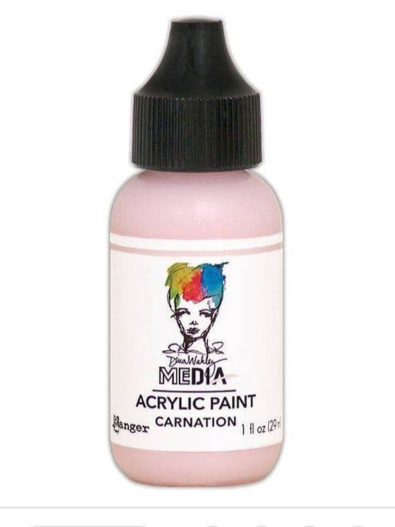 Dina Wakley Media Heavy Body Acrylic Paint 1oz - Carnation