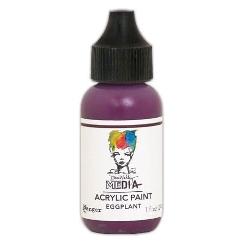 Dina Wakley Media Heavy Body Acrylic Paint 1oz - Eggplant