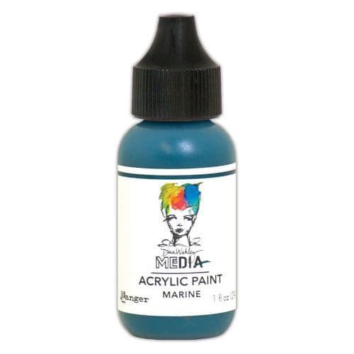 Dina Wakley Media Heavy Body Acrylic Paint 1oz - Marine