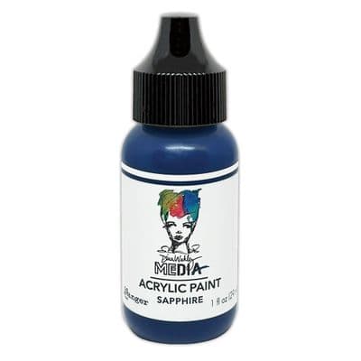 Dina Wakley Media Heavy Body Acrylic Paint 1oz - Sapphire
