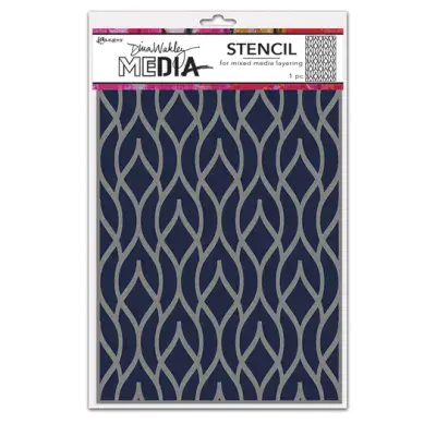 Dina Wakley Media Stencil Pointy Fence